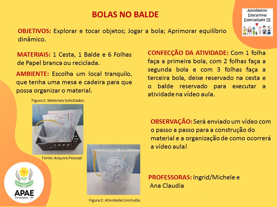 Atendimento Educacional Especializado - Bolas no Balde