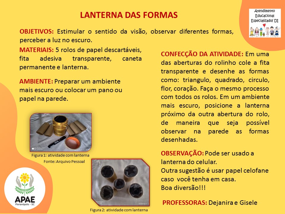 Atendimento Educacional Especializado - Lanterna das Formas