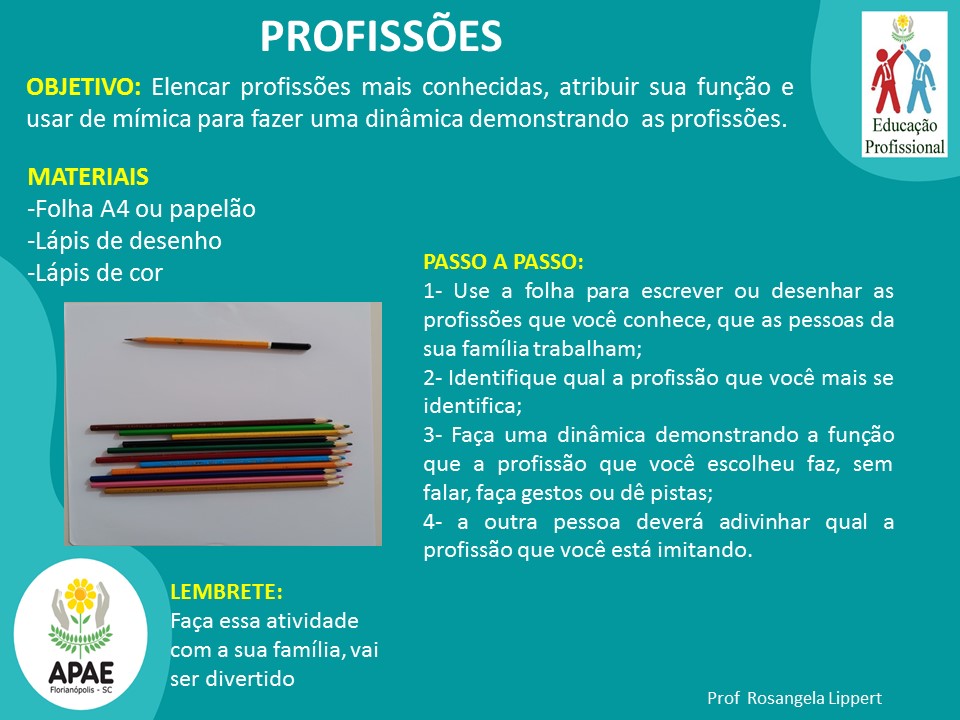 Desenhos das Profissões - Só Atividades