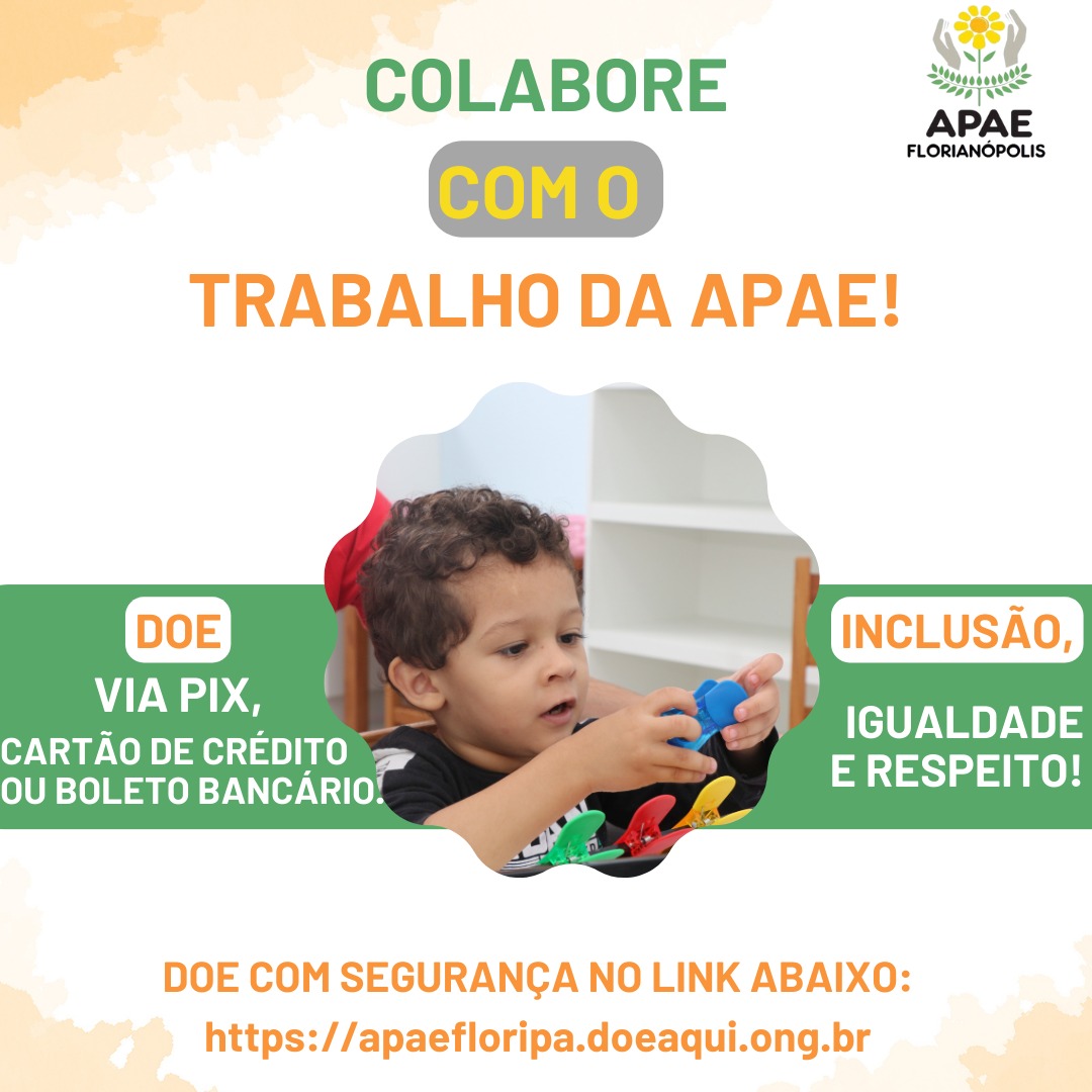 Colabore com o Trabalho da APAE