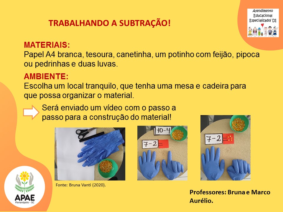 Atendimento Educacional Especializado - Trabalhando a Subtração