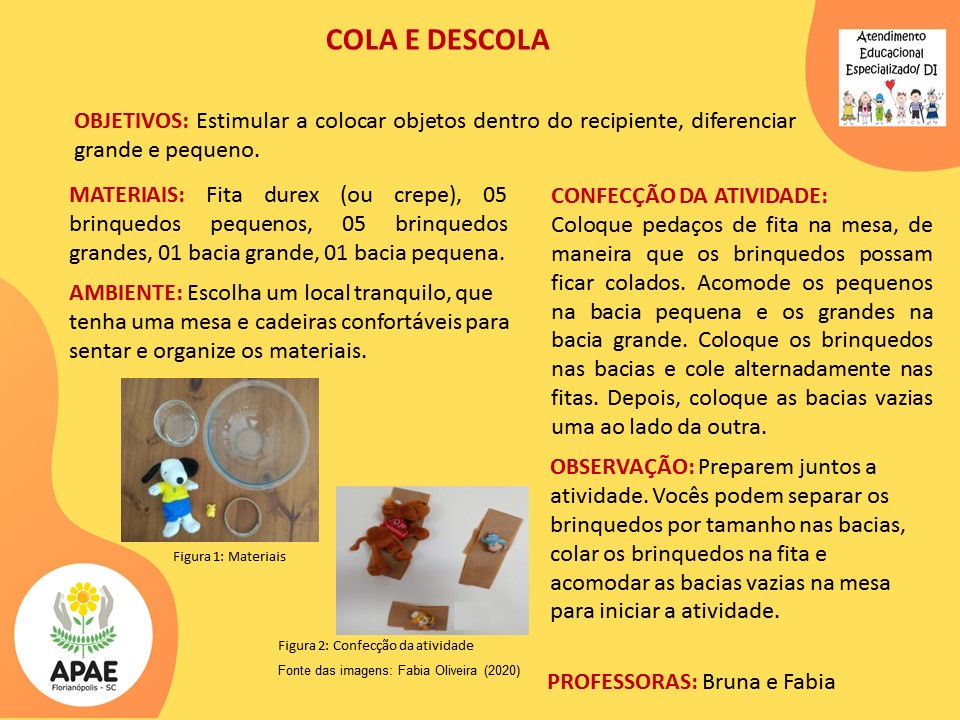 Estimulação Precoce 2 - Cola e Descola