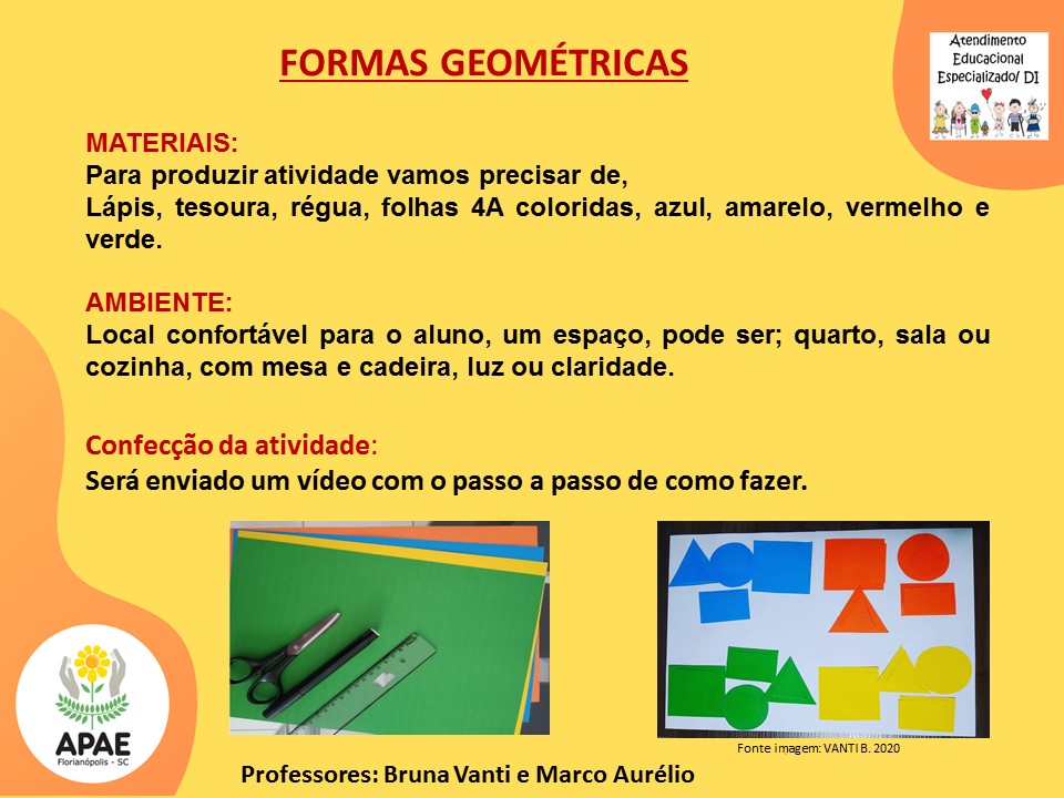 Atendimento Educacional Especializado - Formas Geométricas