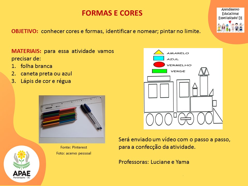 Atendimento Educacional Especializado - Formas e Cores