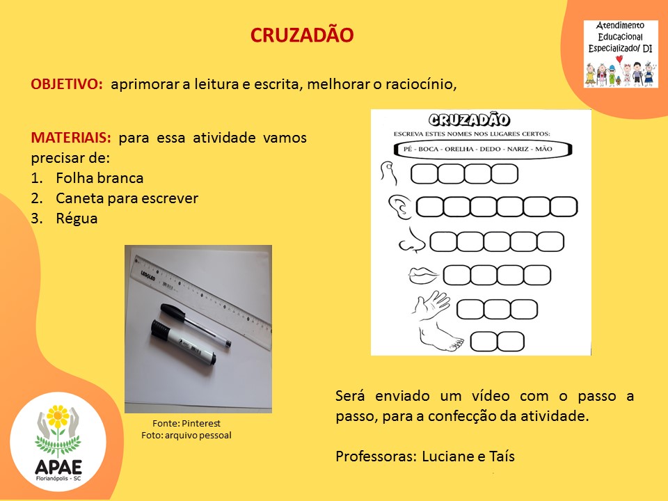 Atendimento Educacional Especializado - Cruzadão