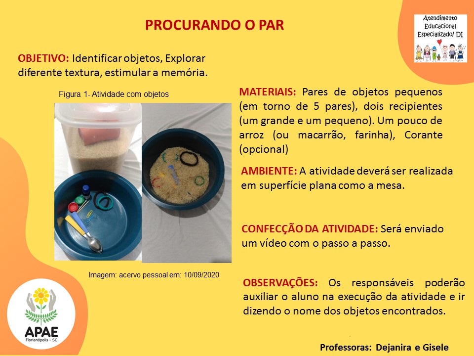 Atendimento Educacional Especializado - Procurando os Pares