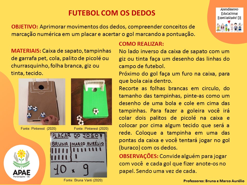 Futebol de Tampinhas - AEE TEA