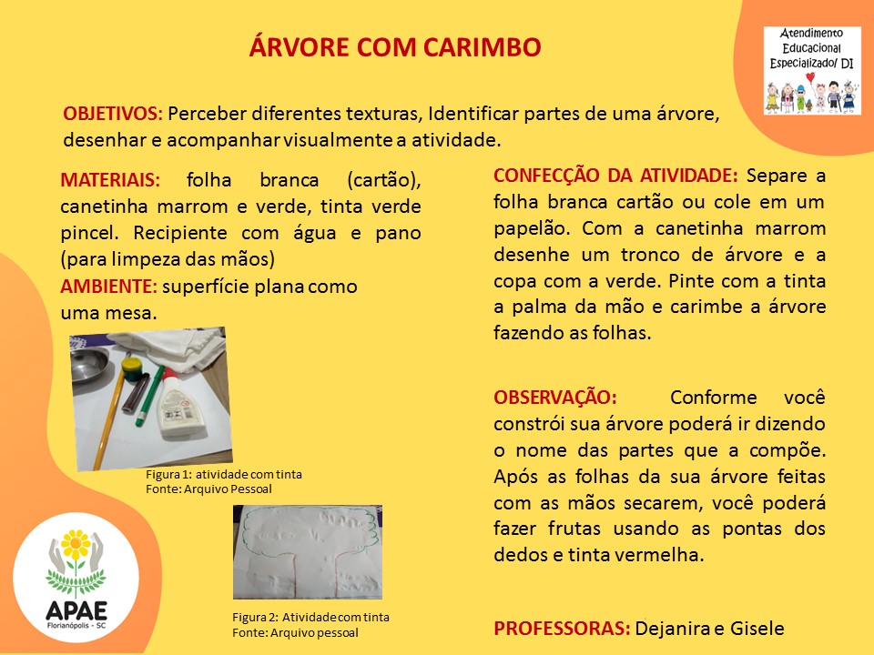 Atendimento Educacional Especializado - Árvore com Carimbo