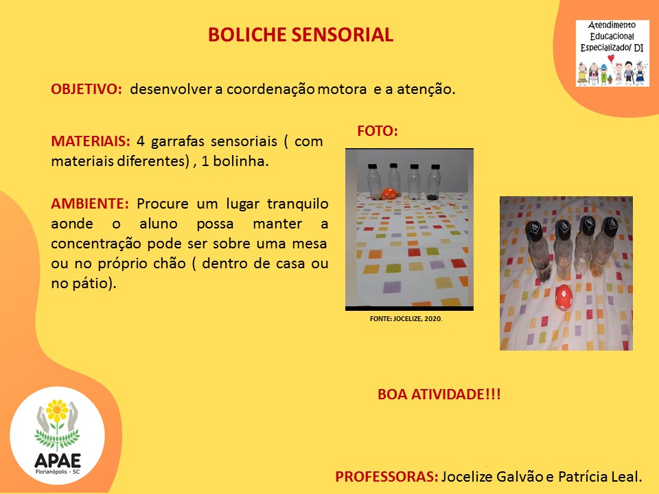 Serviço Pedagógico Específico - Boliche Sensorial