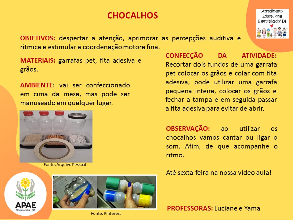 Serviço Pedagógico Específico - Chocalhos