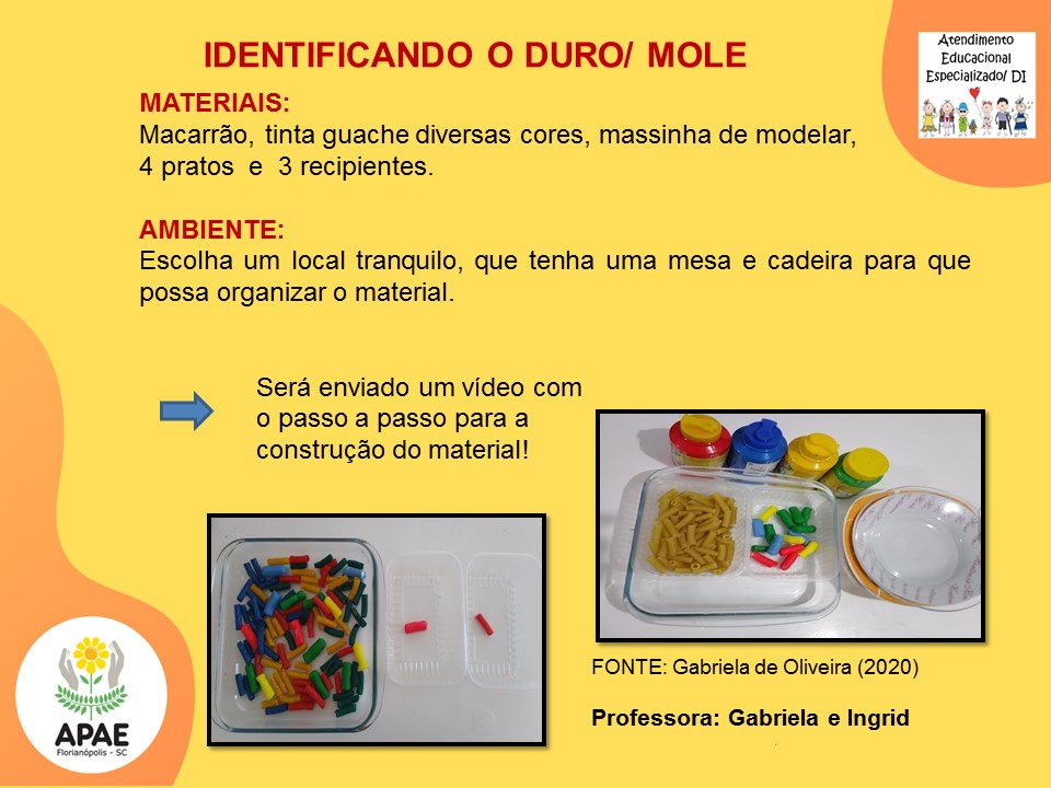 Estimulação Precoce 1 - Identificando Duro e Mole