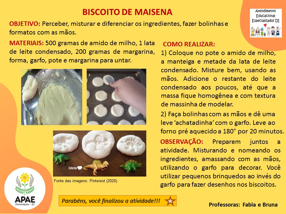 Estimulação Precoce 2 - Biscoito de Maisena