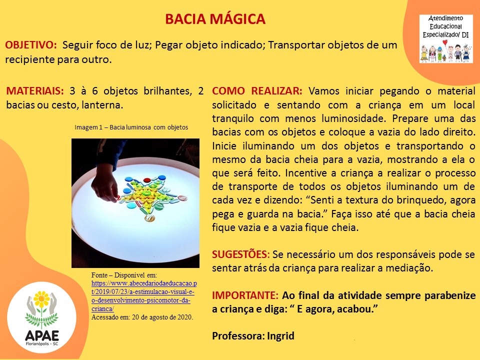 Estimulação Precoce 1 - Bacia Mágica