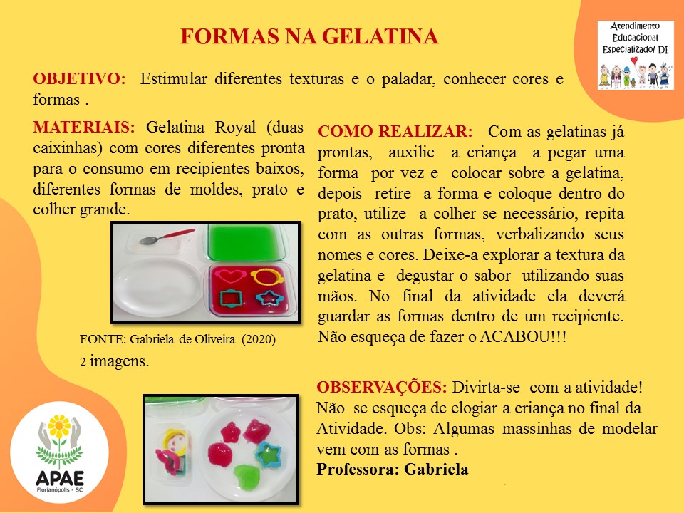 Estimulação Precoce 1 - Formas na Gelatina