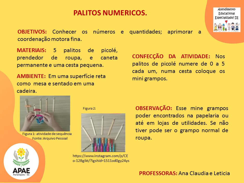 Estimulação Precoce 2 - Palitos Numéricos