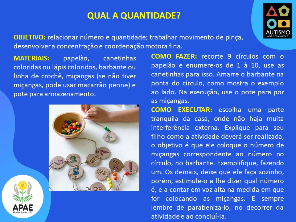 Qual a Quantidade? - SAE - TEA