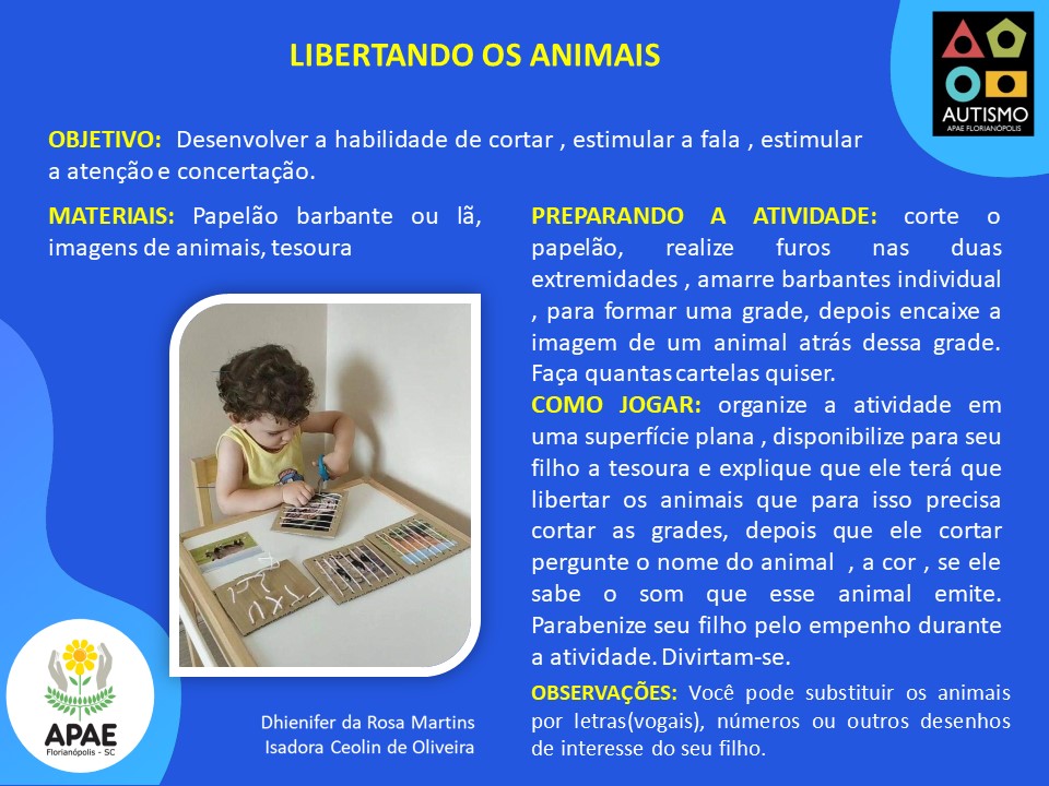 Libertando os Animais - AEE / TEA