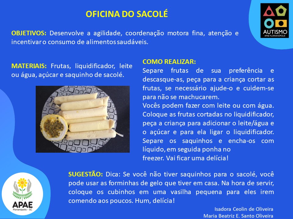 Oficina do Sacolé - AEE / TEA