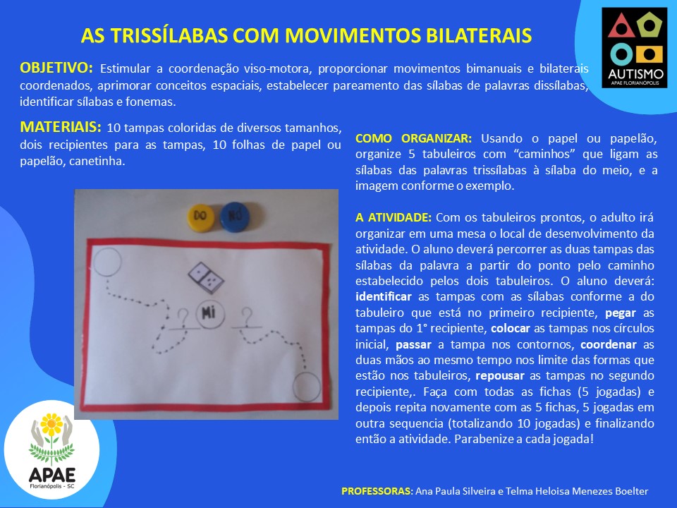 Trissílabas com movimentos bilaterais - AEE