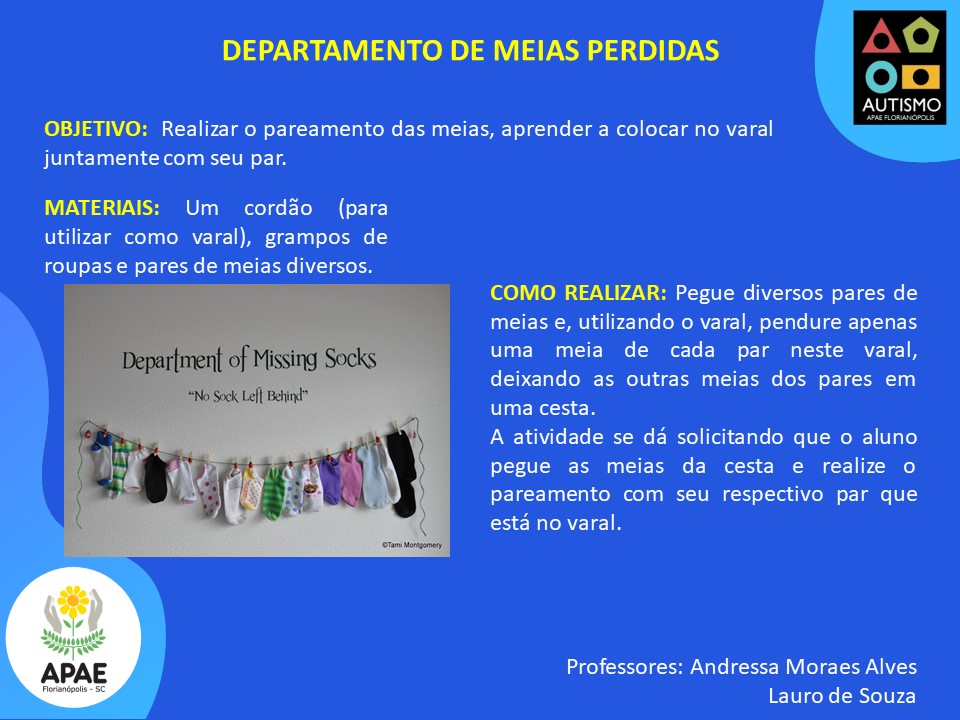 Departamento de meias perdidas - SAE