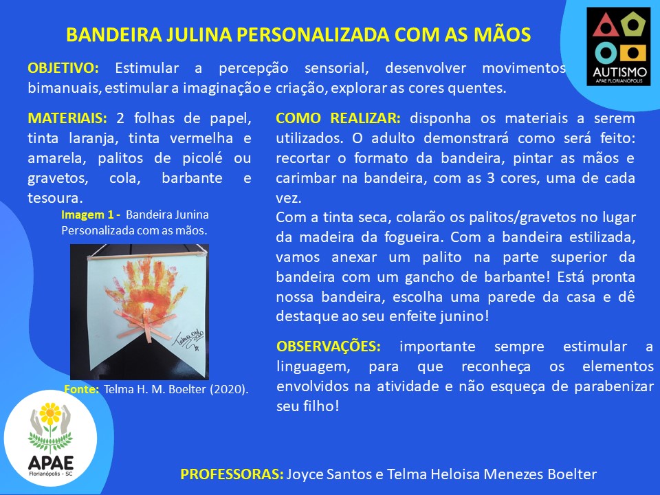 EPI-II - Bandeira Julina Personalizada com as mãos