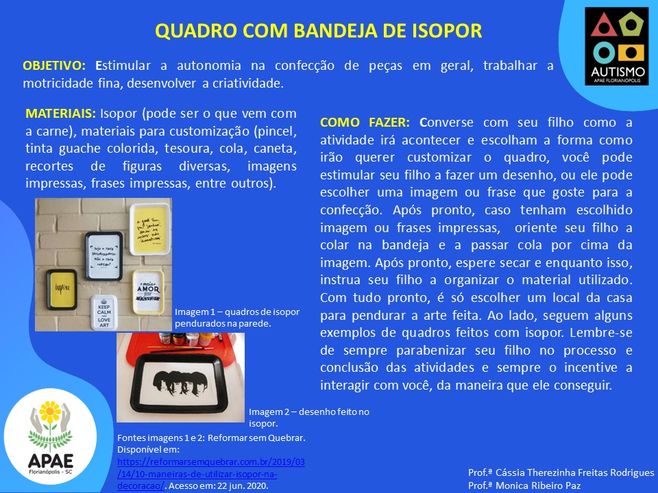 SAE - Quadra com bandeja de isopor