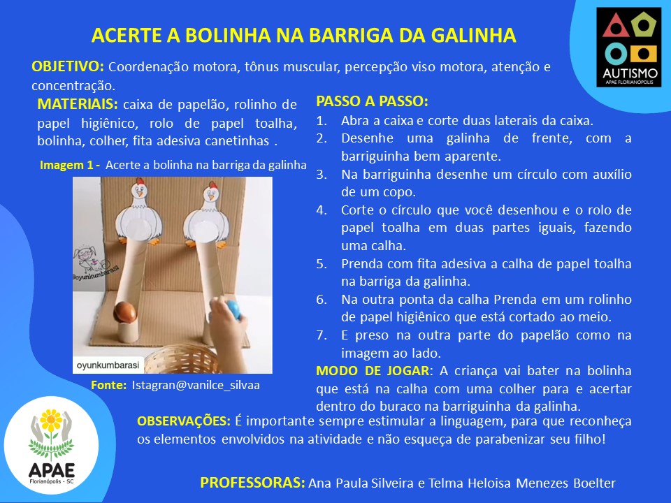 TEA - Acerte a Bolinha na barriga da Galinha