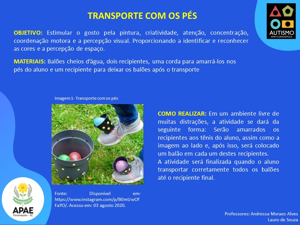 SAE TEA - Transporte com os pés