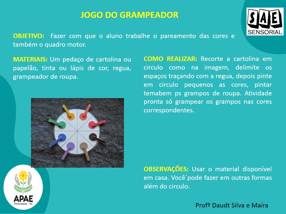 Jogo do Grampeador - SAE Sensorial