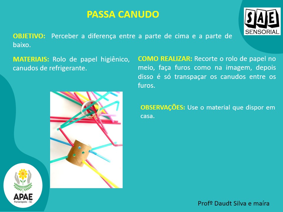 Passa Canudo - SAE Sensorial