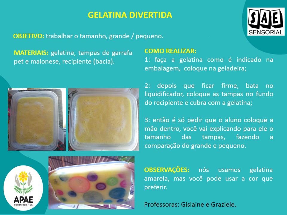 Gelatina Divertida - SAE Sensorial