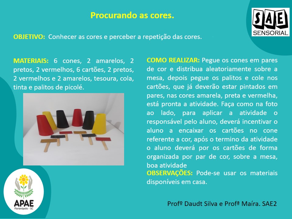 Procurando as Cores - SAE Sensorial