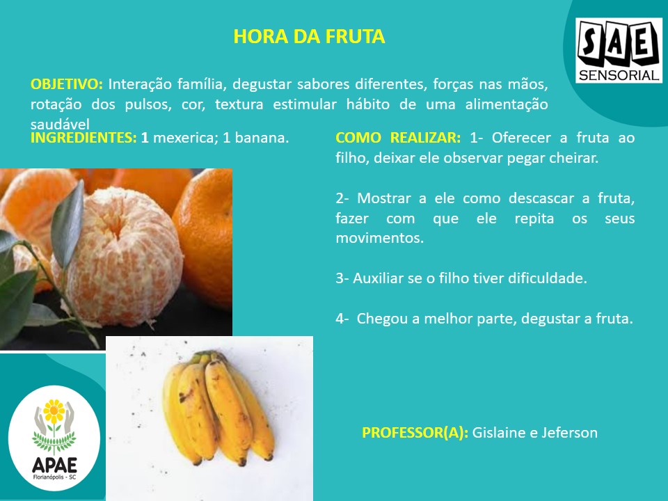 Hora da Fruta - SAE Sensorial