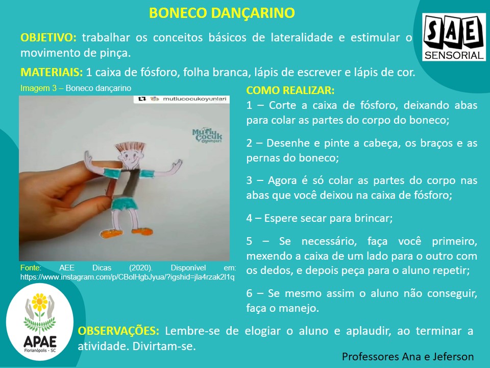 Boneco Dançarino - SAE Sensorial