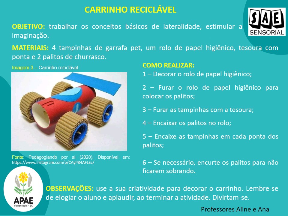 Carrinho Reciclável - SAE Sensorial