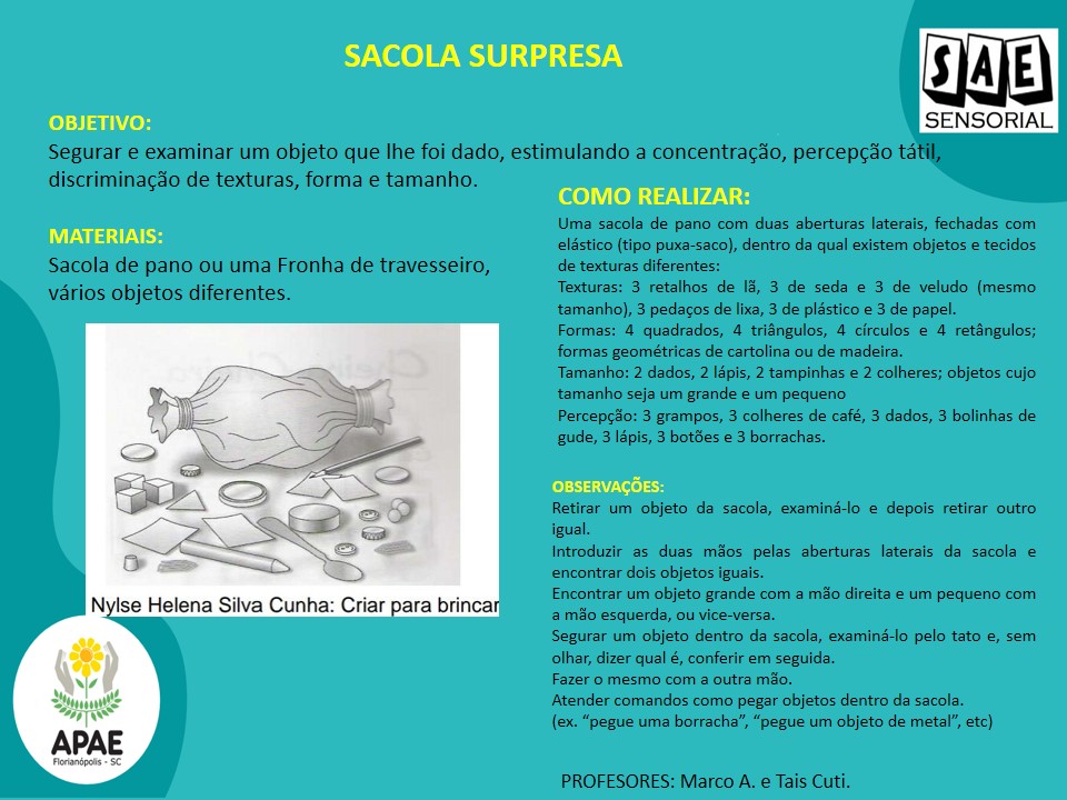 Sacolas Surpresas - SAE Sensorial