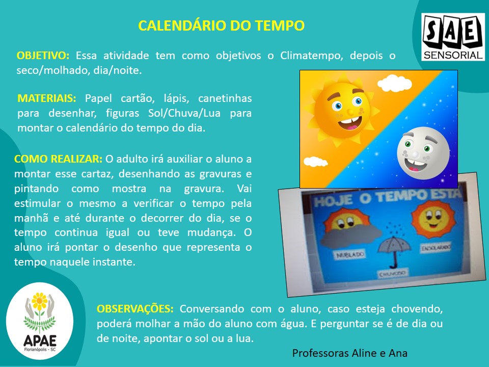 Calendáro do tempo - SAE Sensorial