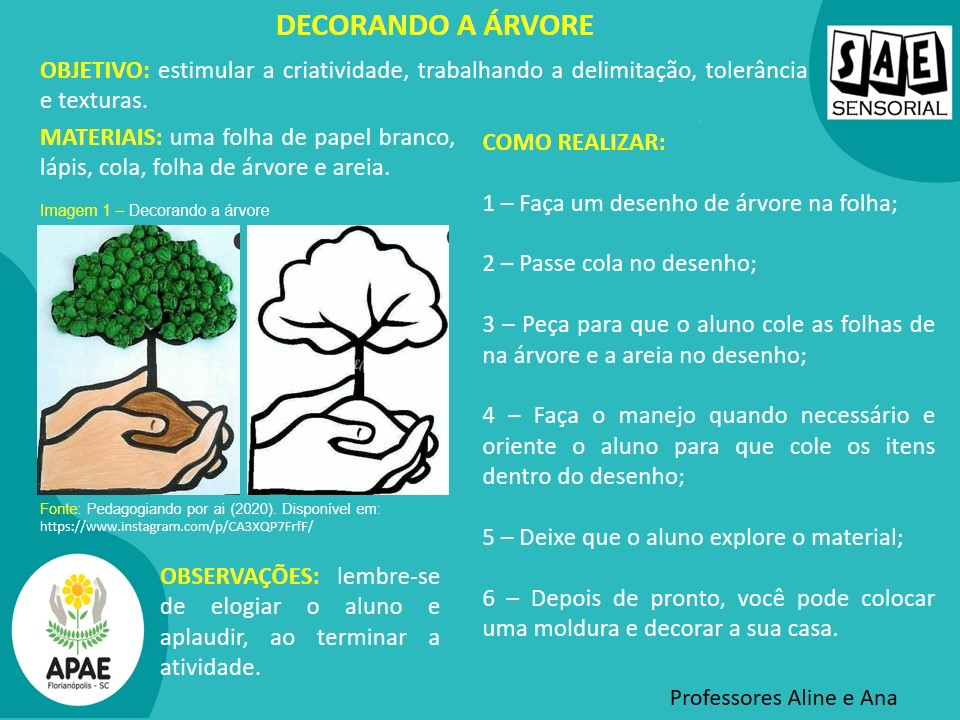 Decorando a árvore - SAE Sensorial