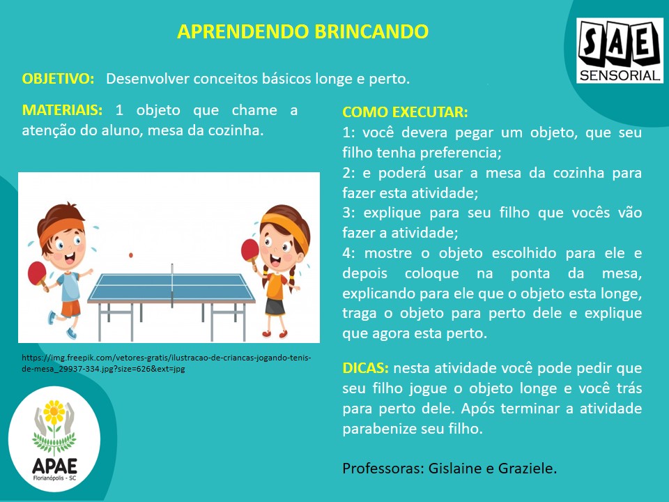 Aprendendo Brincando - SAE Sensorial