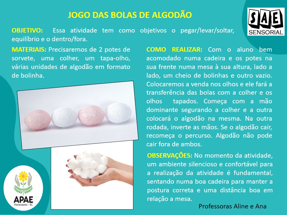 Jogo das Bolas - SAE Sensorial