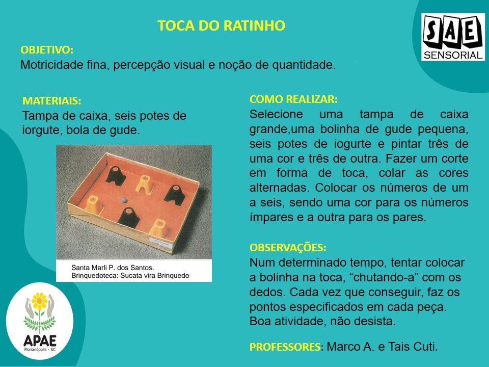 Toca do ratinho - SAE Sensorial