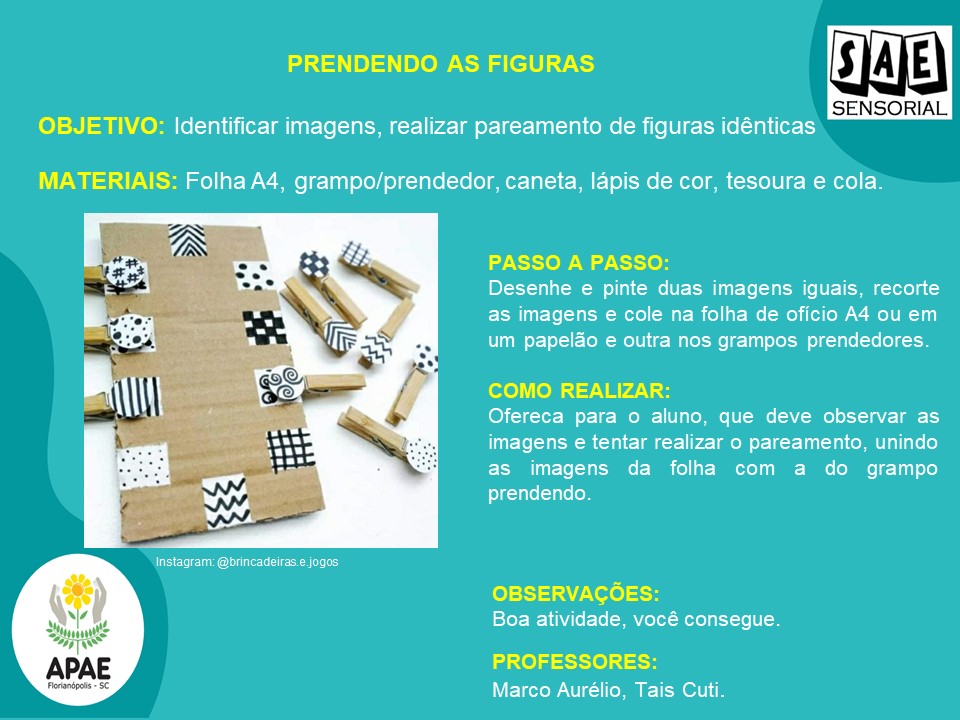 Prendendo as Figuras - Sae Sensorial